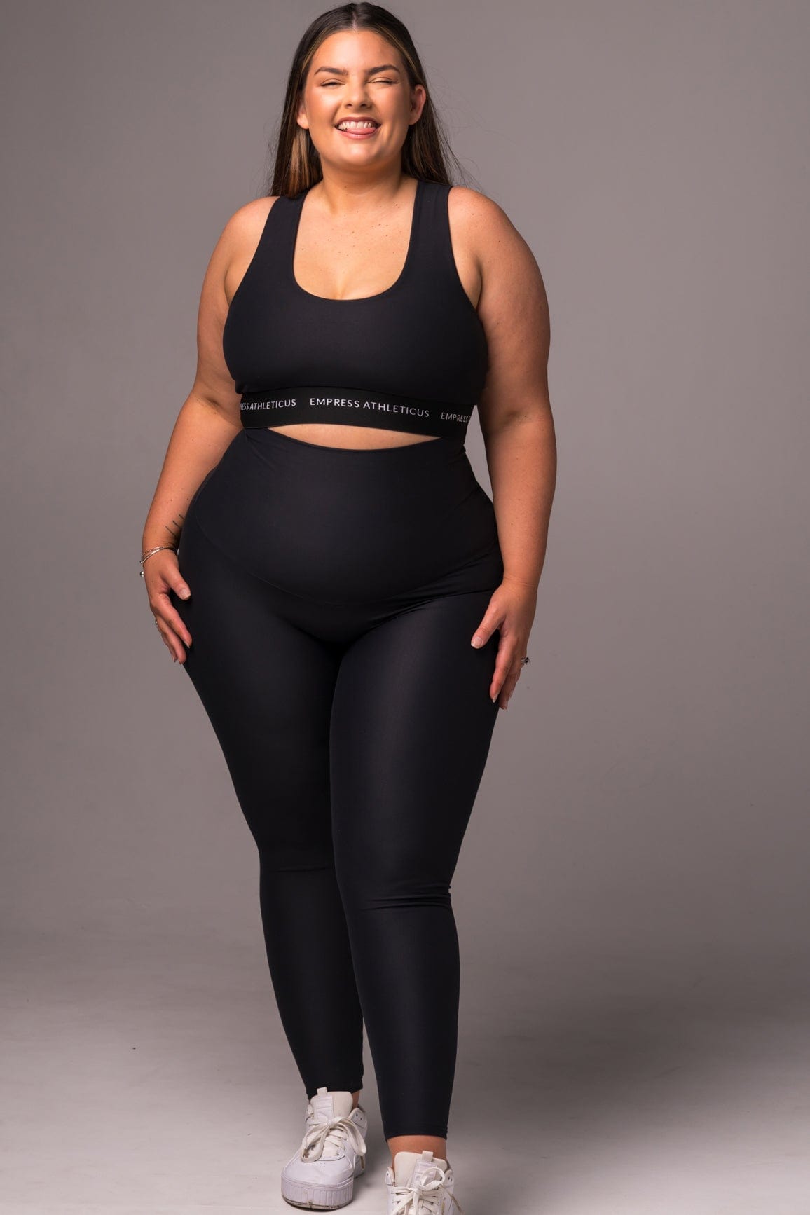 Black Maternity Ankle Biter Leggings: The Perfect Choice