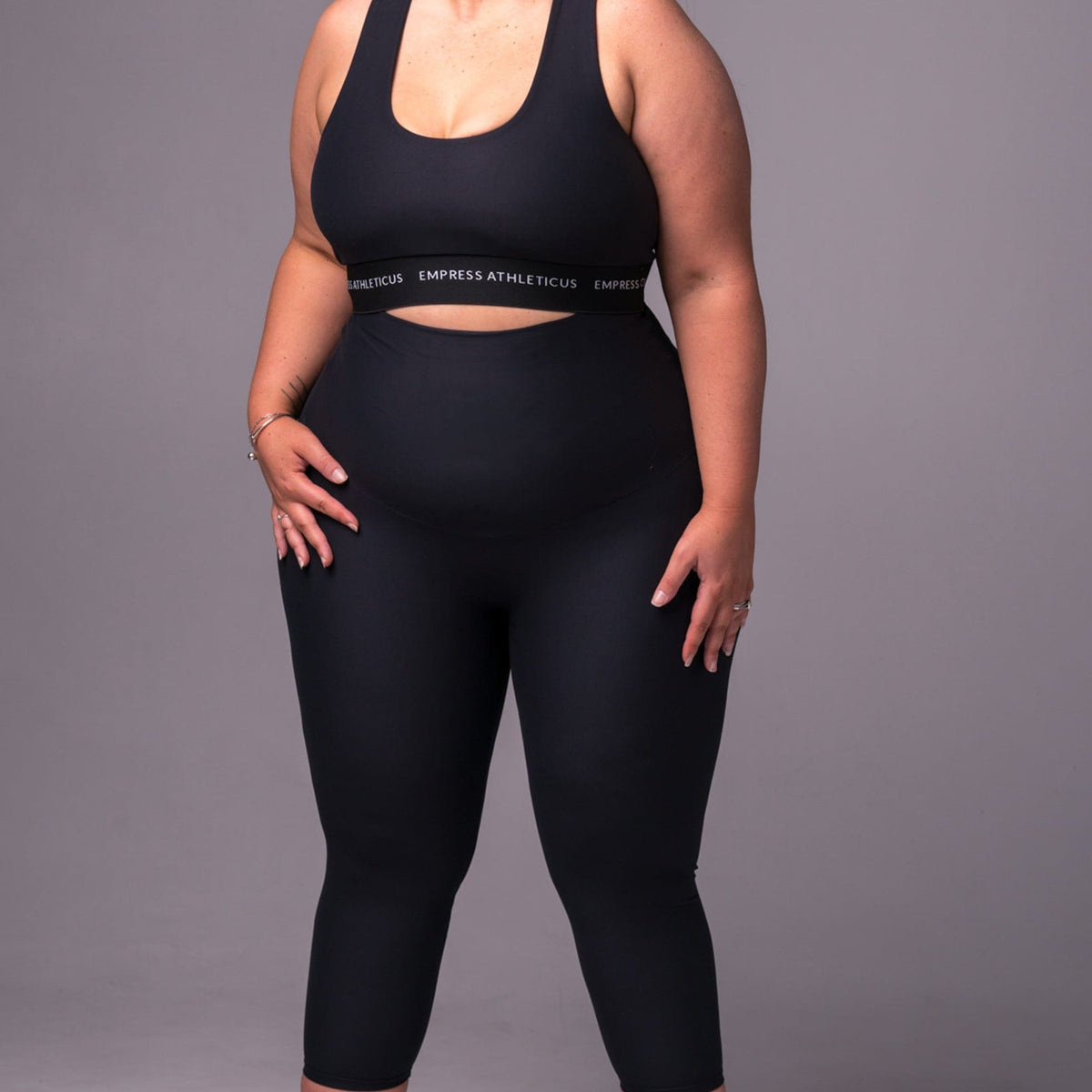 Black Dynamic Extra High Waisted Capri Leggings