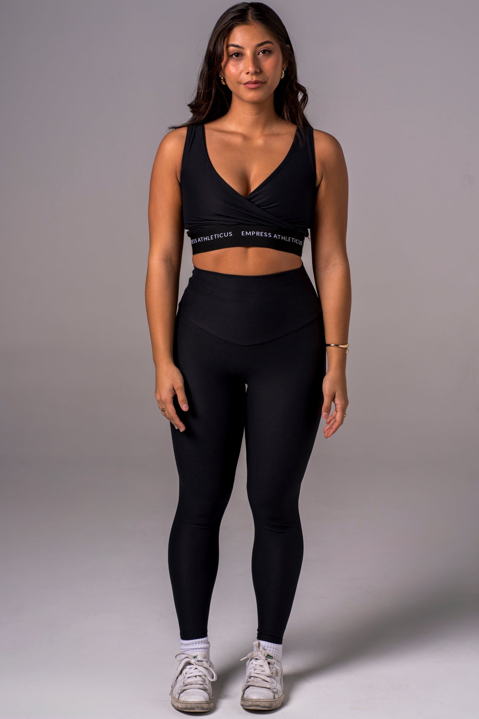 Black Dynamic High Waisted Ankle Biter Leggings