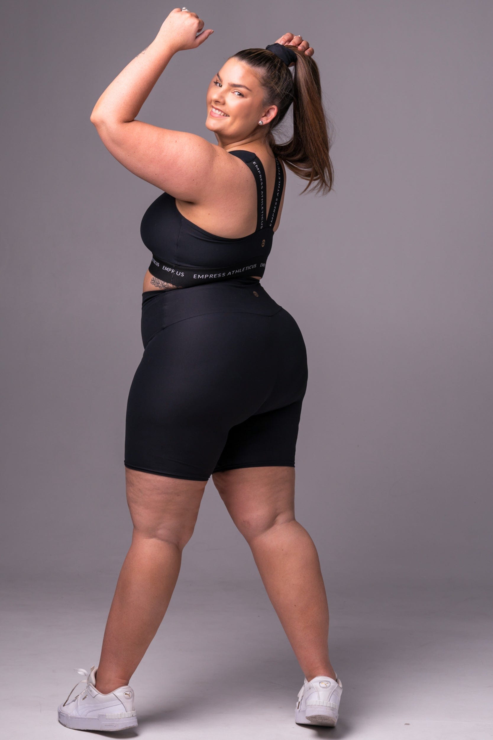 Black booty 2025 shorts plus size