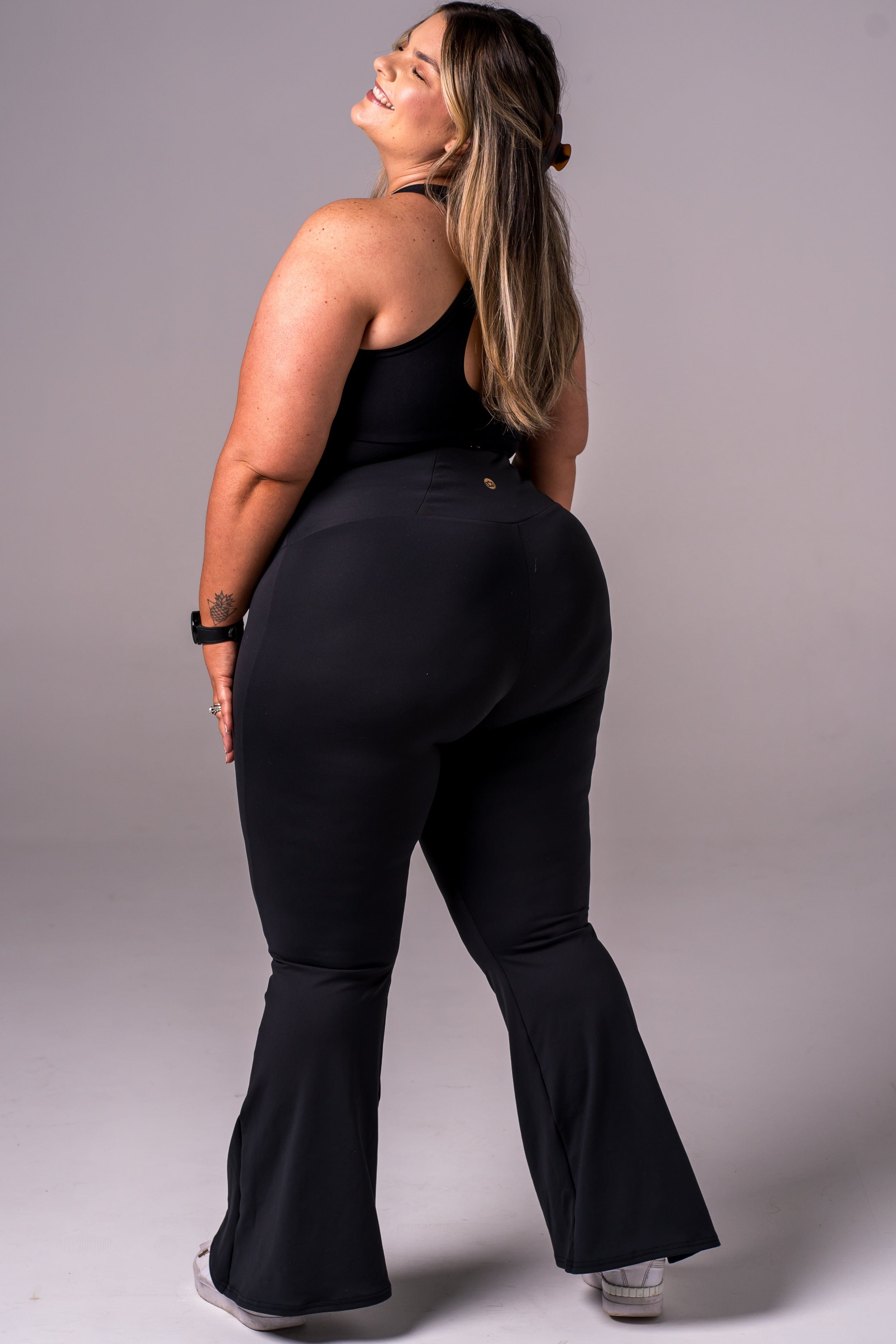 Black Luxe Pocket Yoga Pants