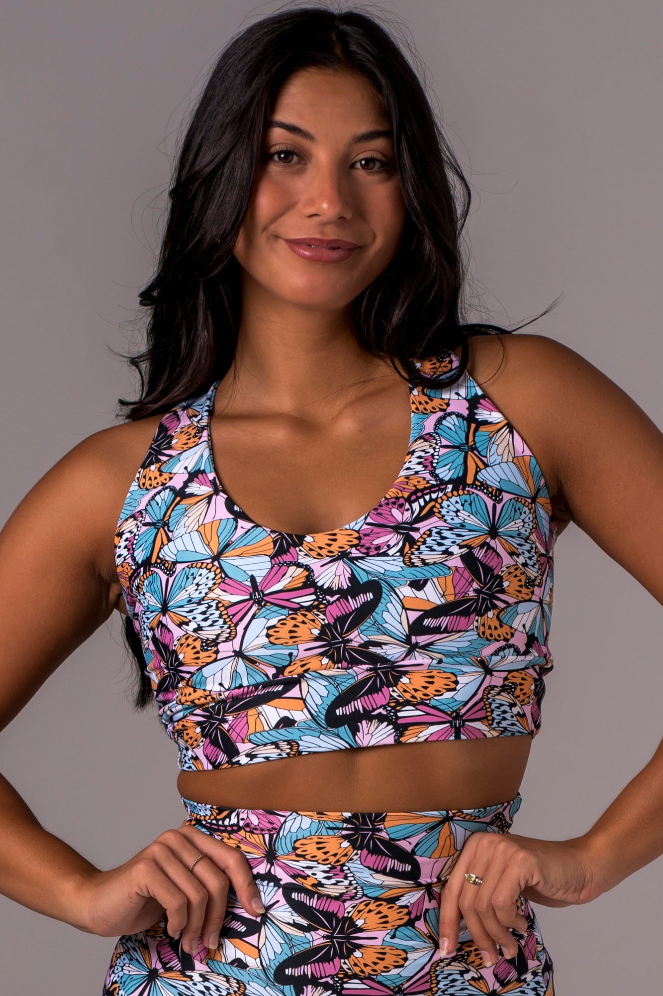 Butterfly Dreams Dynamic Sports Crop