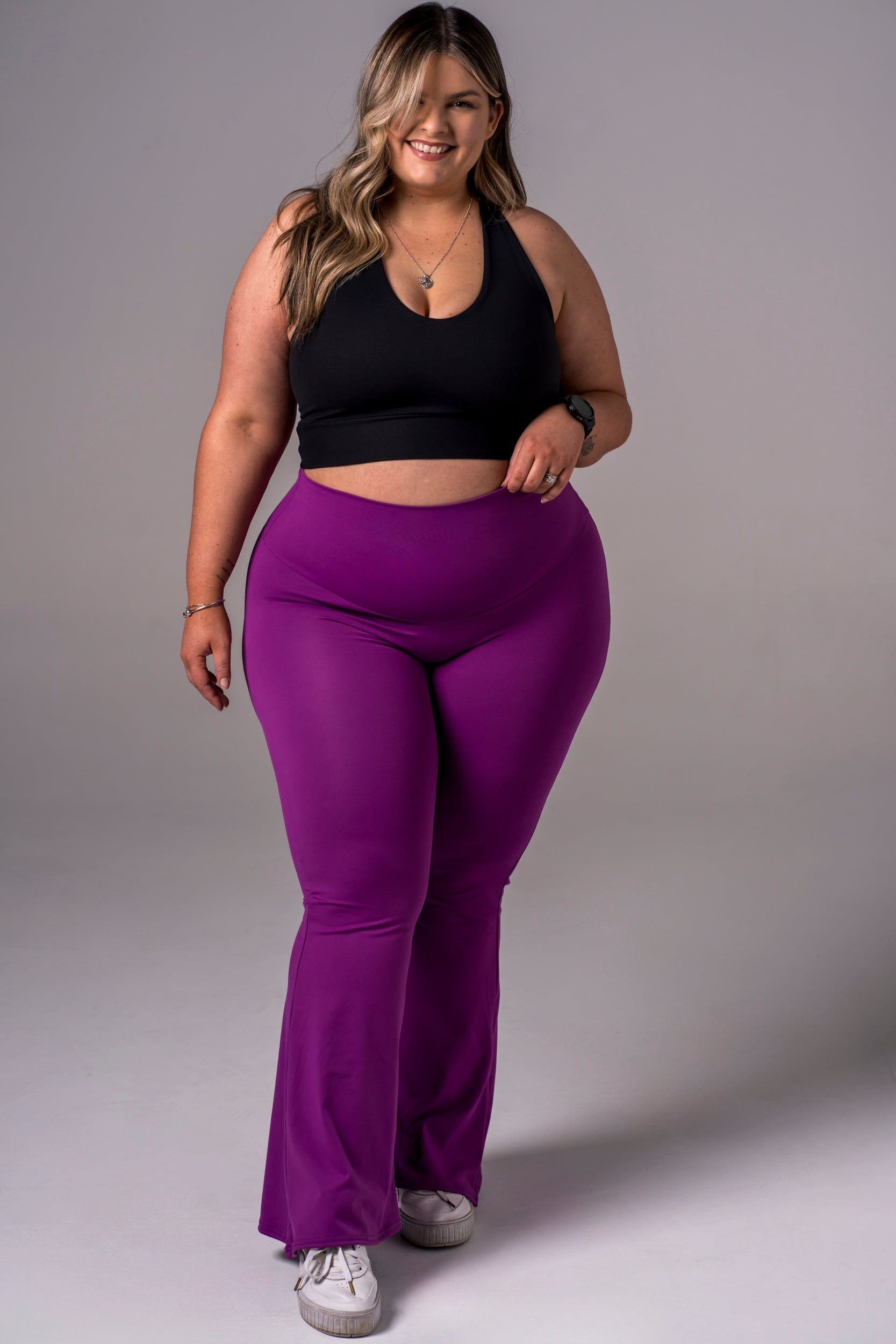 Fuchsia Luxe Pocket Yoga Pants