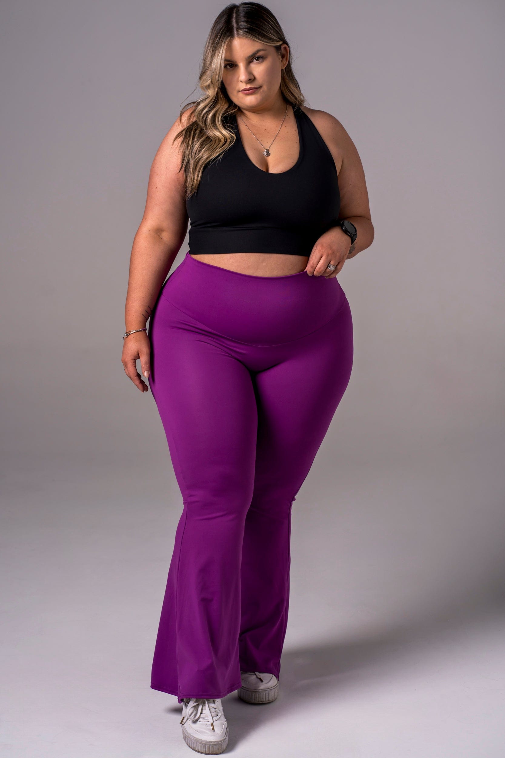 Fuchsia Luxe Pocket Yoga Pants