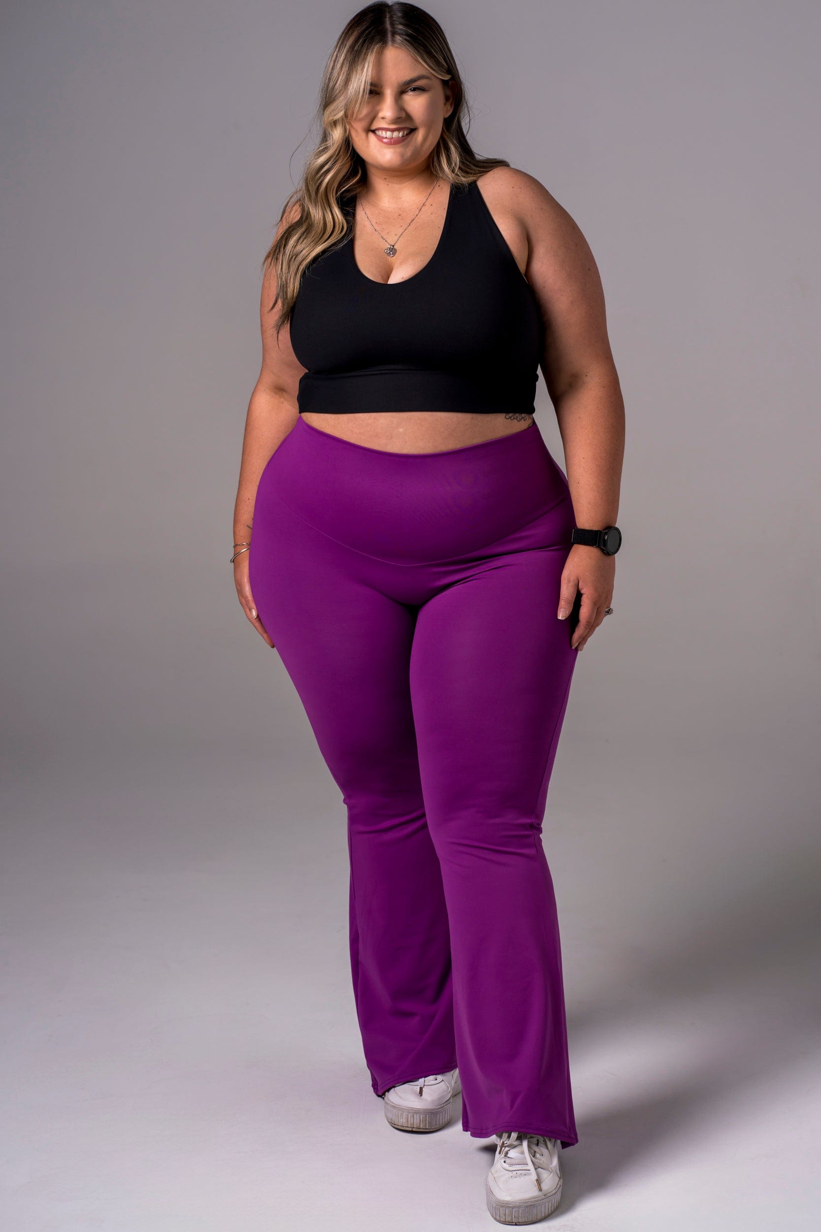 Fuchsia Luxe Pocket Yoga Pants