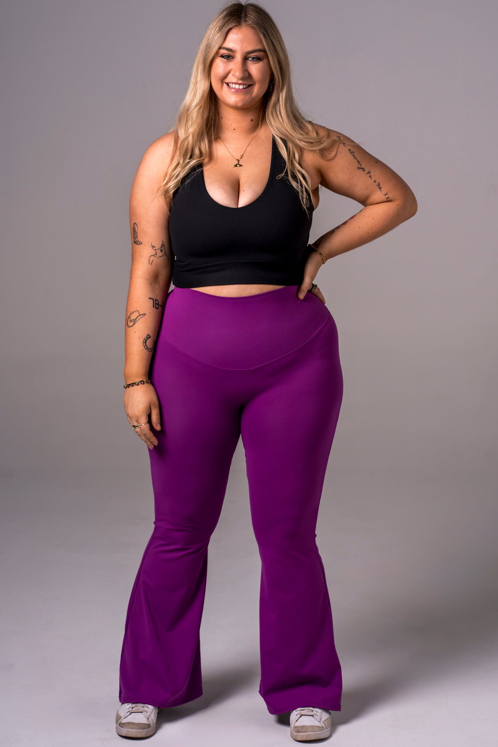 Fuchsia Luxe Pocket Yoga Pants