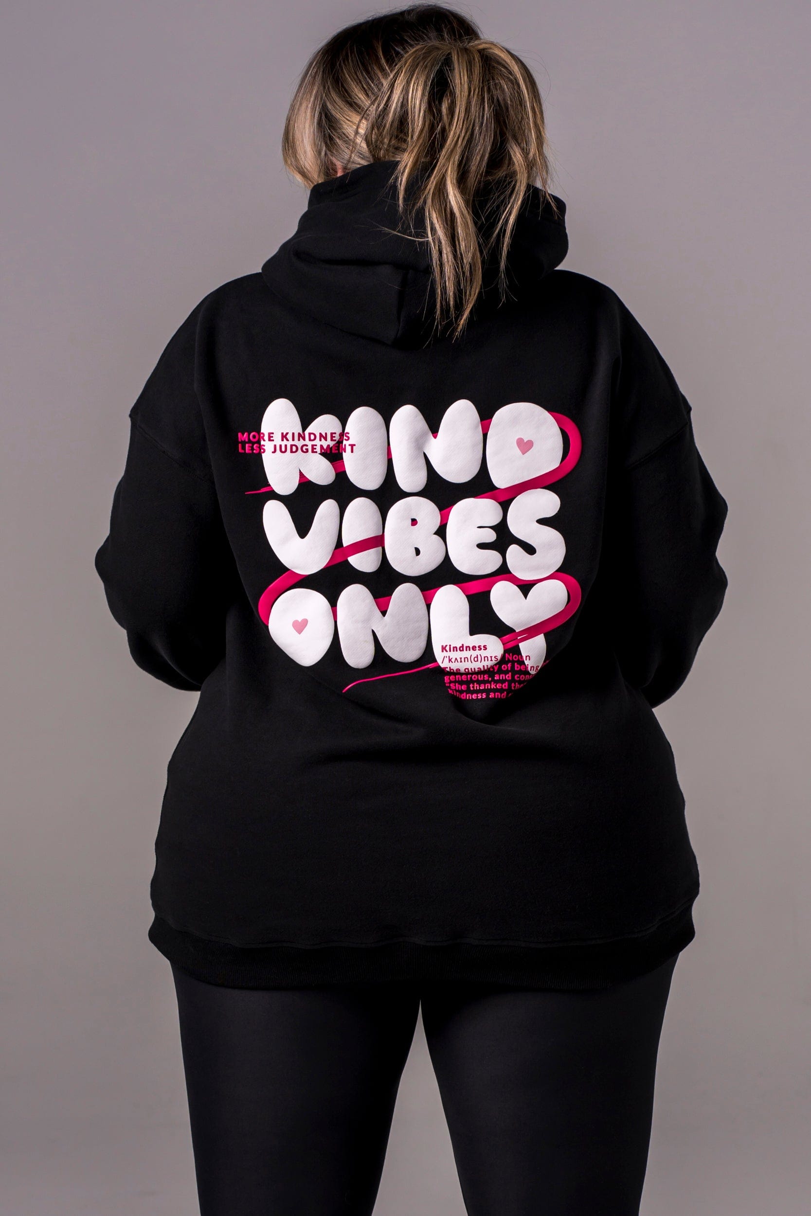 Kind Vibes Only Black Hoodie