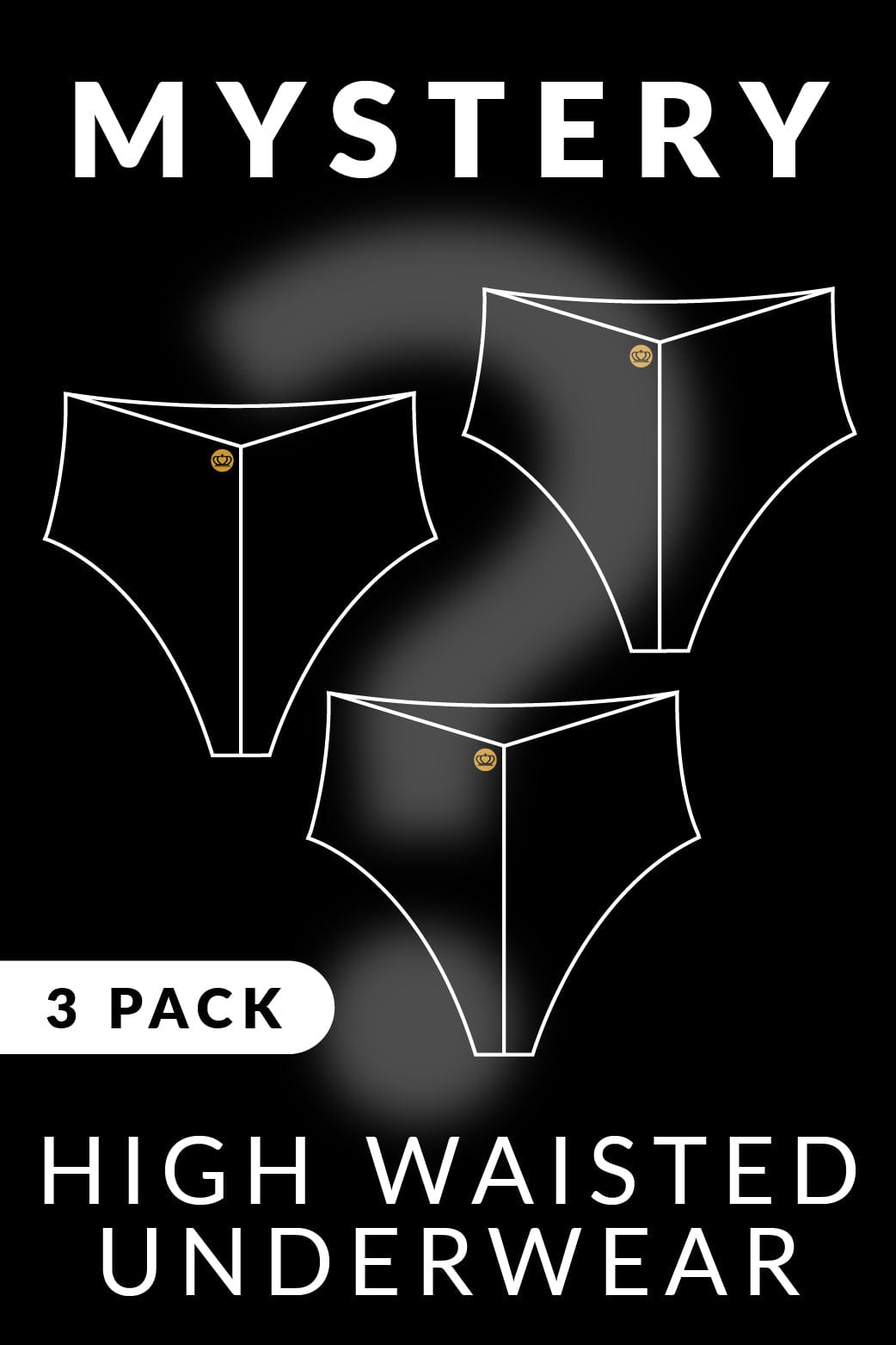 Mystery Luxe High Waisted Underwear 3 Pack