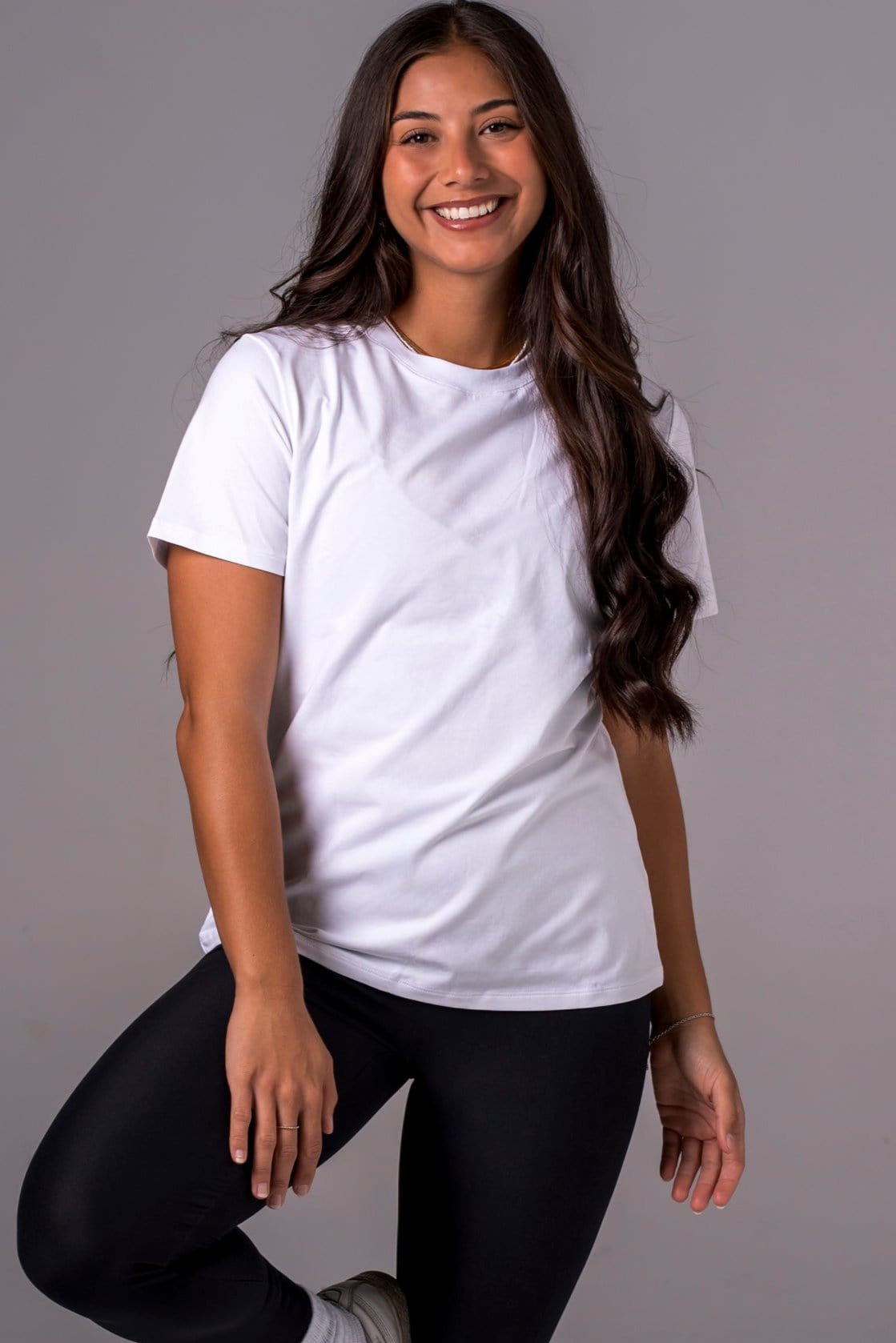 White Basic Tee